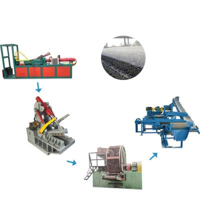 China The rubber floor where is the tire used cutting machine waste crumb rubber tire shredder machine to make rubber powder for sale