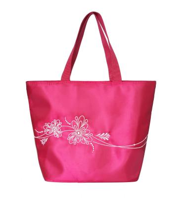 China Promotional Satin Mothers Day Bag Mummy Bag Mum Bag With Flower Embroidery for sale