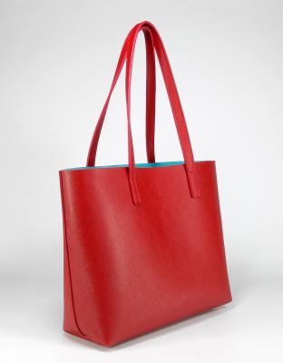 China Vintage 2-Side Leather Female Hot Selling Large Elegance PVC Crossgrain Mummy Bag for sale