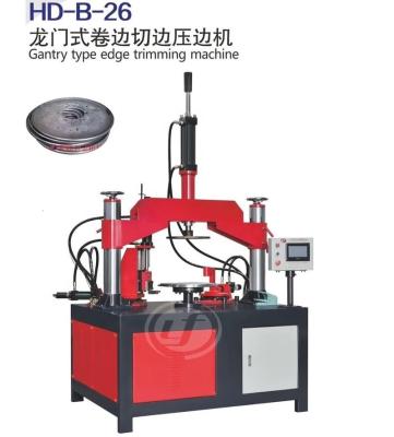 China Hotels Hydraulic Edge Flanging Machine Flanging Machine Forming Machine Rolling Mill For Fan Cookware Kitchen Tableware Aluminum Copper for sale