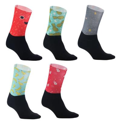 China Wholesale Crew Men Nylon Antibacterial Logo Basketball Compression Custom Recycling Sports Running Socks for sale