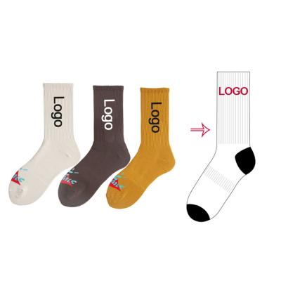 China Xr-006 Design Breathable And Made Your Own Brand Custom Unisex Crew Socks Mens Custom Worded Socks Custom Logo for sale