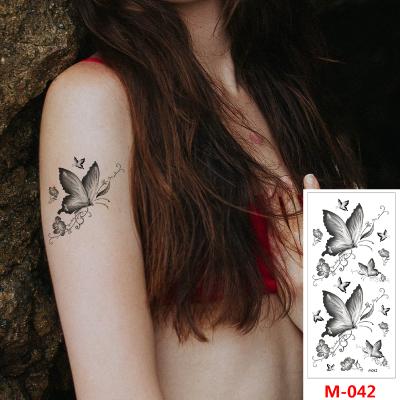 China Wholesale High Quality Fascinating Temporary Body Art Various Lively Butterfly 3D Tattoo for sale