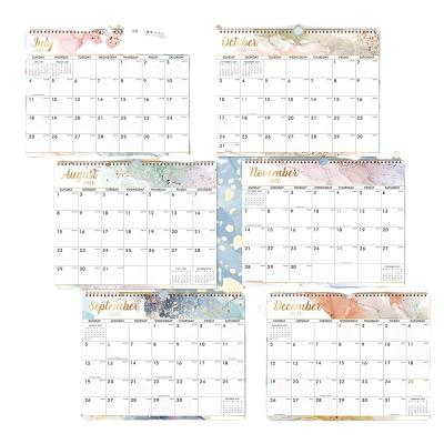 China Table Calendar 2021-2022 Calendar - Thick Wall Calendar 2021-2022 Calendar Twin-Wire Border Paper For Organization for sale