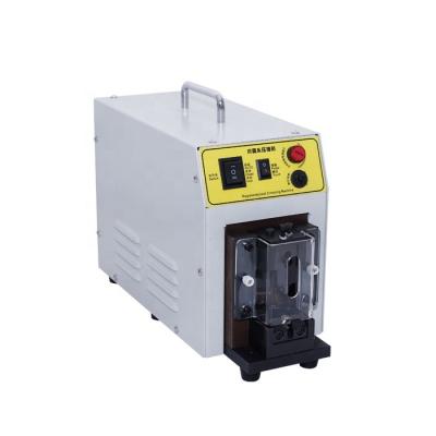 China Crystal Head Connector Crimping PFL-0004P Easy Adjusted Crystal Head Pedal Switch Crimping Machine for sale