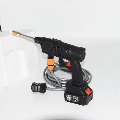 China Hot sale portable water jet gun wash gun with hose foam pot cordless lithium battery car wash station for sale