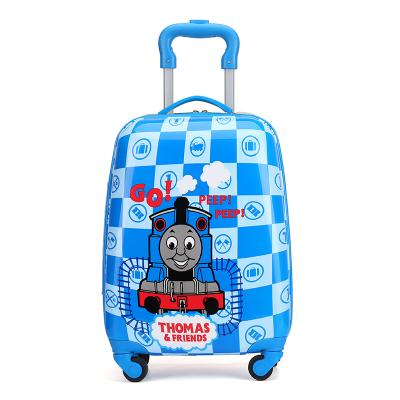 China Waterproof 2020 China Suppliers Cute Cartoon American Drawbar Box Blue Smart Traveling Luggage 2020 Online Shopping for sale