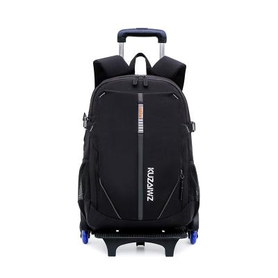 China Waterproof Wholesale Custom Detachable Kids Rolling Rolls Teens School Trolley Bag for sale