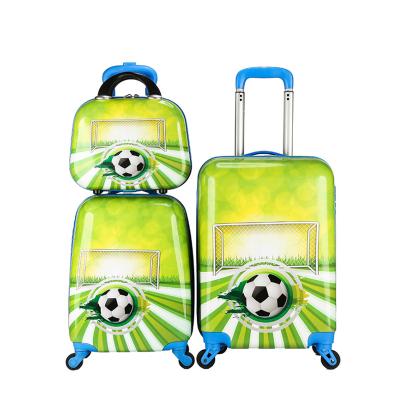 China Waterproof 2020 Wholesale Kids ABS Hard PC Shell Cute Luggage Set High Quality Cartoon Kids Suitcase Trolley Bags for sale