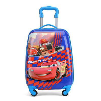 China ABS Print Kids Travel Lightweight Cheap 4 Wheel Suitcase Trolley Bag Luggage for sale