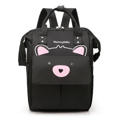 China Factory Direct Sale Bear Design Mum Waterproof Diaper Bagpack With Stroller Clips for sale