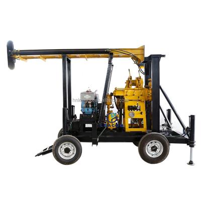 China Trailer Mounted Water Well 200m Exploration Water Well Drilling Rig Machine for sale