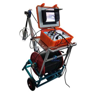 China 300-800m touch screen and keypad waterproof/waterproof borehole camera, video recording drill hole camera for sale