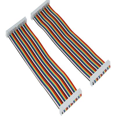 China Rainbow Automotive Flexible Integrated Circuit Ribbon Cable 36AWG 40Pins 1.27P FFC Flat Leads for sale