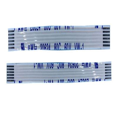 China 0.5P Moisture Proof The Same Face FFC Flat Flex Cable 100mm 6pins VW-1 The Same Direction Connection Flat Wires for sale