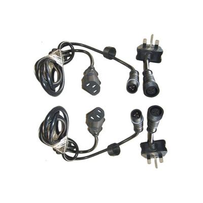 China Waterproof Rubber Cable Street Power Cord Cable Assemblies Overmolded Wire Assembly LED for sale