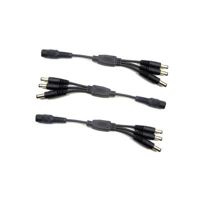 China Wire Assembly 5521 One Point Three Way Shunt Wire 24 Wires 2 Core Black DC Cable Overmolded Cable Assemblies for sale