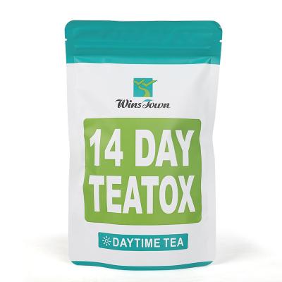 China 2022 Thin Flat Private Label 14 Day Hot Selling Decaf Organic Slimming Tea Weight Loss Fit Detox Belly Tea Bags for sale