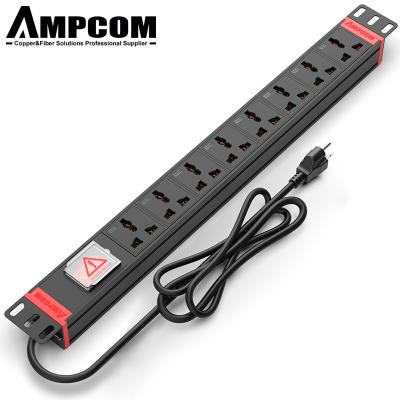 China E-Current Band PDU Power Supply AMPCOM 19 Outlets 10A/16A 8 Inch Energy PDU For Network Server Room Installation On Cabinet for sale