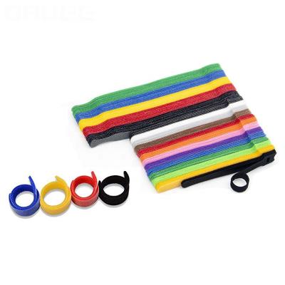 China Sustainable Adjustable Reusable Multi Size Hook Loop Cable Rope Ties for sale