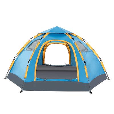 China Automatic Tent Six Angles Shape Automatic 6 Person Tent Quick Open Waterproof Camping for sale