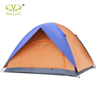 China Shaoxing 2x2 Meter 3-4 Person 2 Dtorey UV Resistant Waterproof Tent Large Family Outdoor Camping Tent for sale