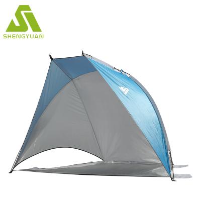 China Large UV Resistant Canopy Teepee Sun Shade Shelter Portable Noise Changing Fishing Dome Up Beach Camping Tent for sale