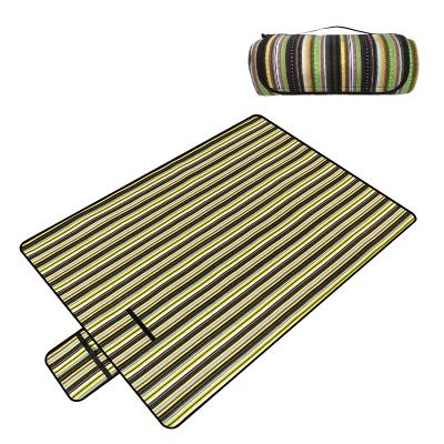 China Exterior; picnic ; Beach ; 2020 National Style Portable Mat Canvas Foldable Waterproof Picnic Blanket Rise for sale