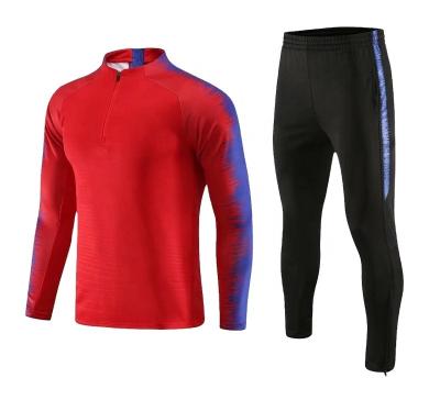 China Manufacturer Wholesale Blank Football Breathable Training Sets Kits Sports Tracksuit for sale