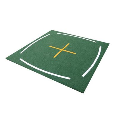 China Factory Teaching OEM Nylon Practice Swing Mat Golf Training Aids Golf Turf Golf Hitting Practice Range Mat for sale