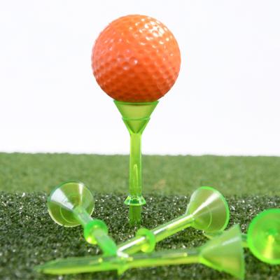 China Hot Sales Plastic Golf Tees Custom 3 1/4 Inch Golf Accessories Bulk Cushion Plastic Durable Rubber Blend Colors Tees for sale