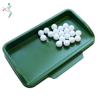 China Can Hold 100 Balls Factory Wholesale Plastic Golf Ball Tray For Driving Range Golf Balls Holder Storage Box for sale