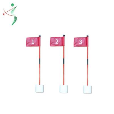 China Golf Plastic Aluminum Metal Nylon Flag Pole Fiberglass Flagsticks And Poles Flag Cup Holders for sale