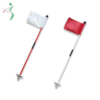 China Fiberglass Wholesale Price Golf Flagstick Green Flag Pole and Golf Flag for sale