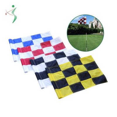 China Wholesale Custom Polyester Printing Hole Hanging Golf Flag for sale