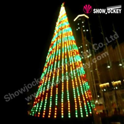 China Large American Style Outdoor Artificial Metal Christmas Tree 35 Meters for sale