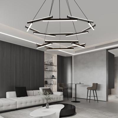 China Wholesale Modern Gold LED Acrylic Ceiling Chandeliers Pendant Light For Living Room Hotel for sale