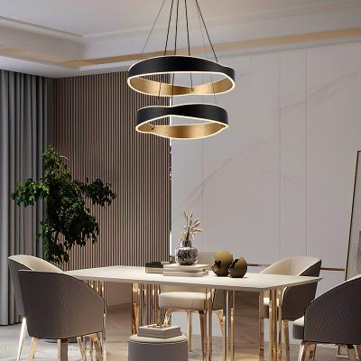 China Modern Acrylic Ceiling Lamp Living Room Bedroom Kitchen Chandelier LED Hanging Home Pendant Lights for sale