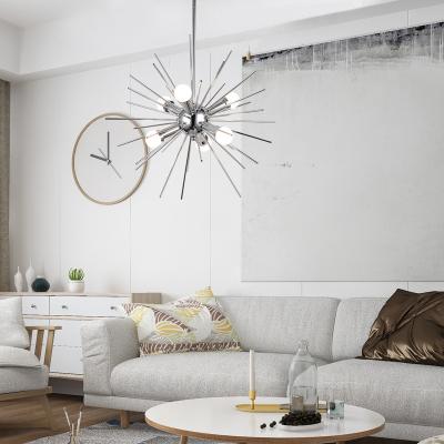 China Starburst Modern Flush Mount Sputnik Crystal Living Room Decoration Luxury Hotel Chandelier for sale