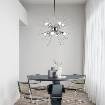 China Crystal Living Room Luxury Hotel Modern Chandelier Decoration Modern Chandeliers Starburst Pendant Light for sale