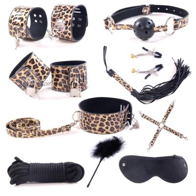 China 10-Piece Bondage Set For Sensory Beginner And Restraint Game Fetish Kit Sex Bondage Set Fantasy SM Toys 10 Pieces for sale