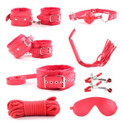 China 8-Piece Bondage Set For Sensory Beginner And Restraint Game Bondage Kit For Beginners SM Toys Adult Games Toys Christmas Gifts for sale