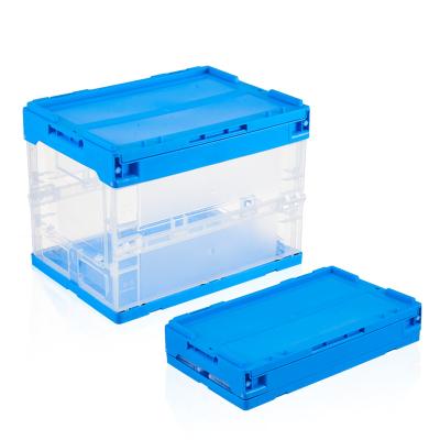 China Folding Folding Storage Cheap Empty Transparent Plastic Box for sale