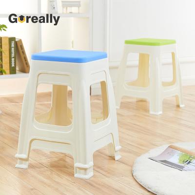 China stool home & Modern Sitting Ottoman Factory Direct Small Square Cheap Stackable Stool for sale