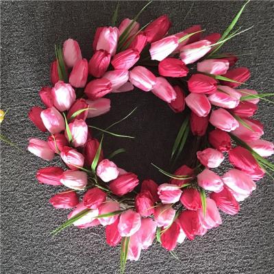 China Pure Handmade Artificial Tulip Wreath on Amazon Best Seller for sale