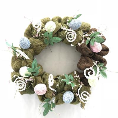 China Factory Supplier Pure Handmade Decor Natural Easter Wreath for sale