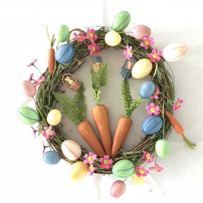 China Pure handmade factory wholesale handmade easter eggs braid with carrot for sale