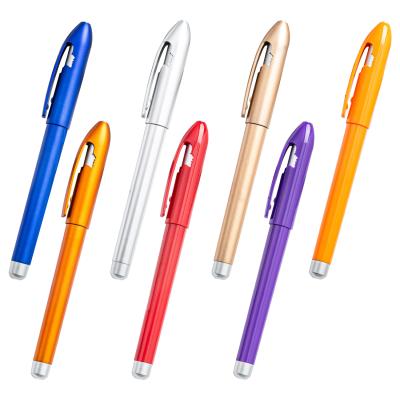 China New Design Glitter Queen Colorful Gel Pen Plastic Pen For Custom Logo for sale