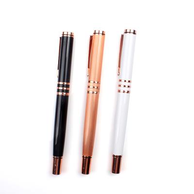 China office & School Pen Factory direct wholesale 3 color luxury metal parker stainless fountain pen for sale