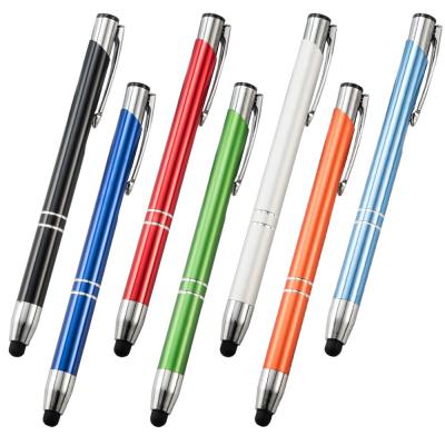 China office & Promotional Colorful School Pen Manufactory Metal Ball Pen Stationery Touch Stylus Hotel Pens With Custom Logo for sale